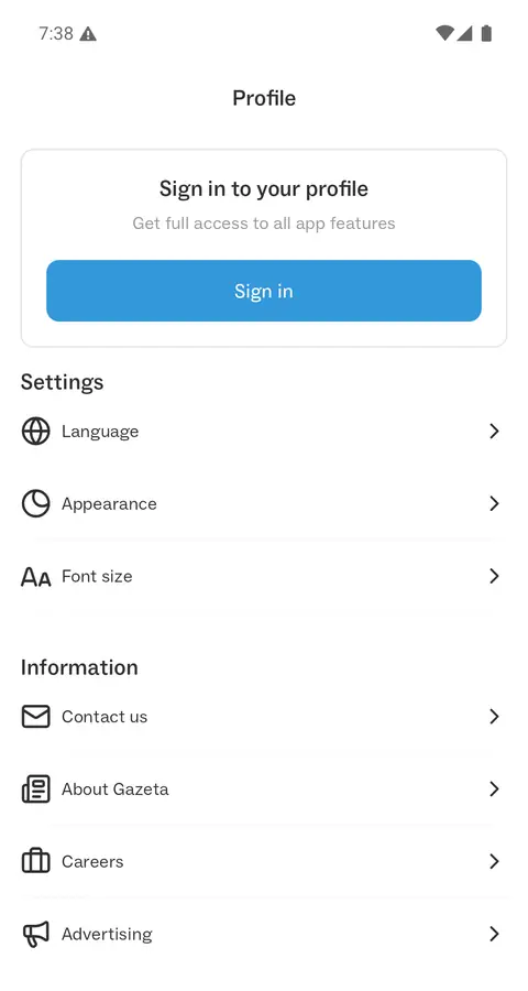 Gazeta — Profil