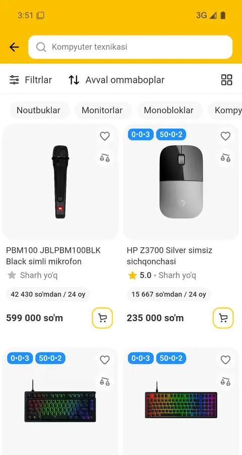 Texnomart — Katalog