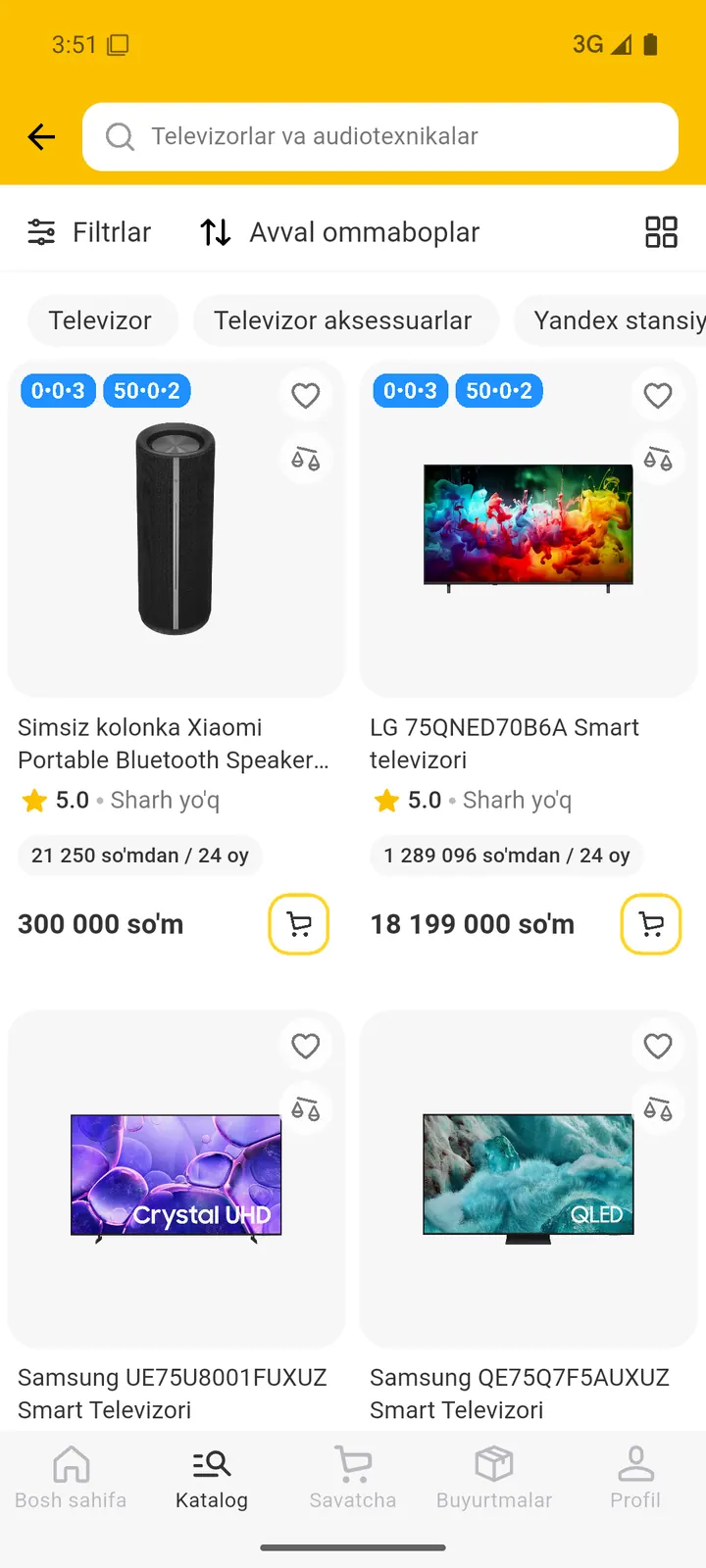 Texnomart — Katalog