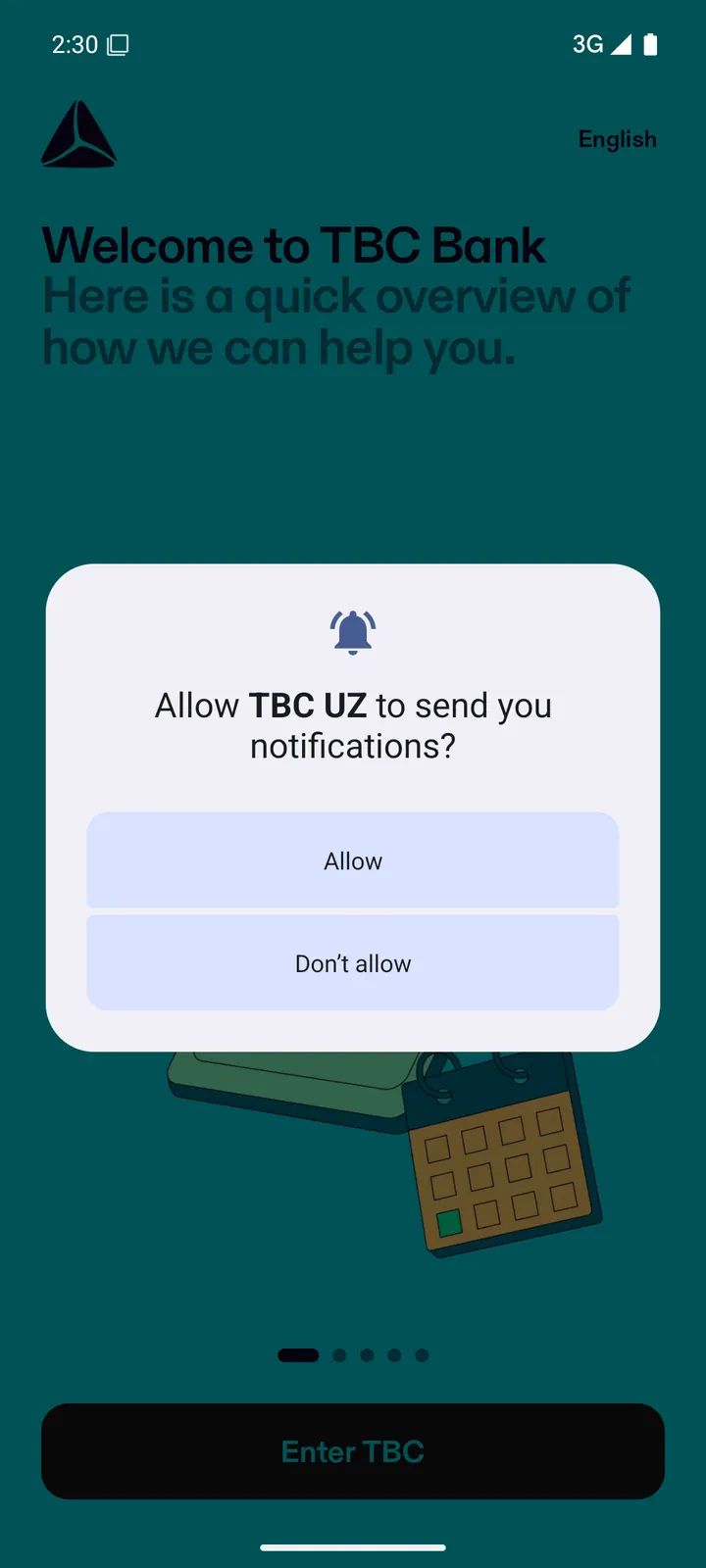 TBC Bank — Ruxsat soʻrovi