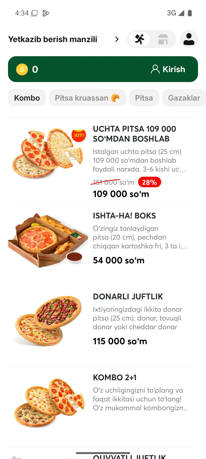 Bellissimo Pizza — Katalog