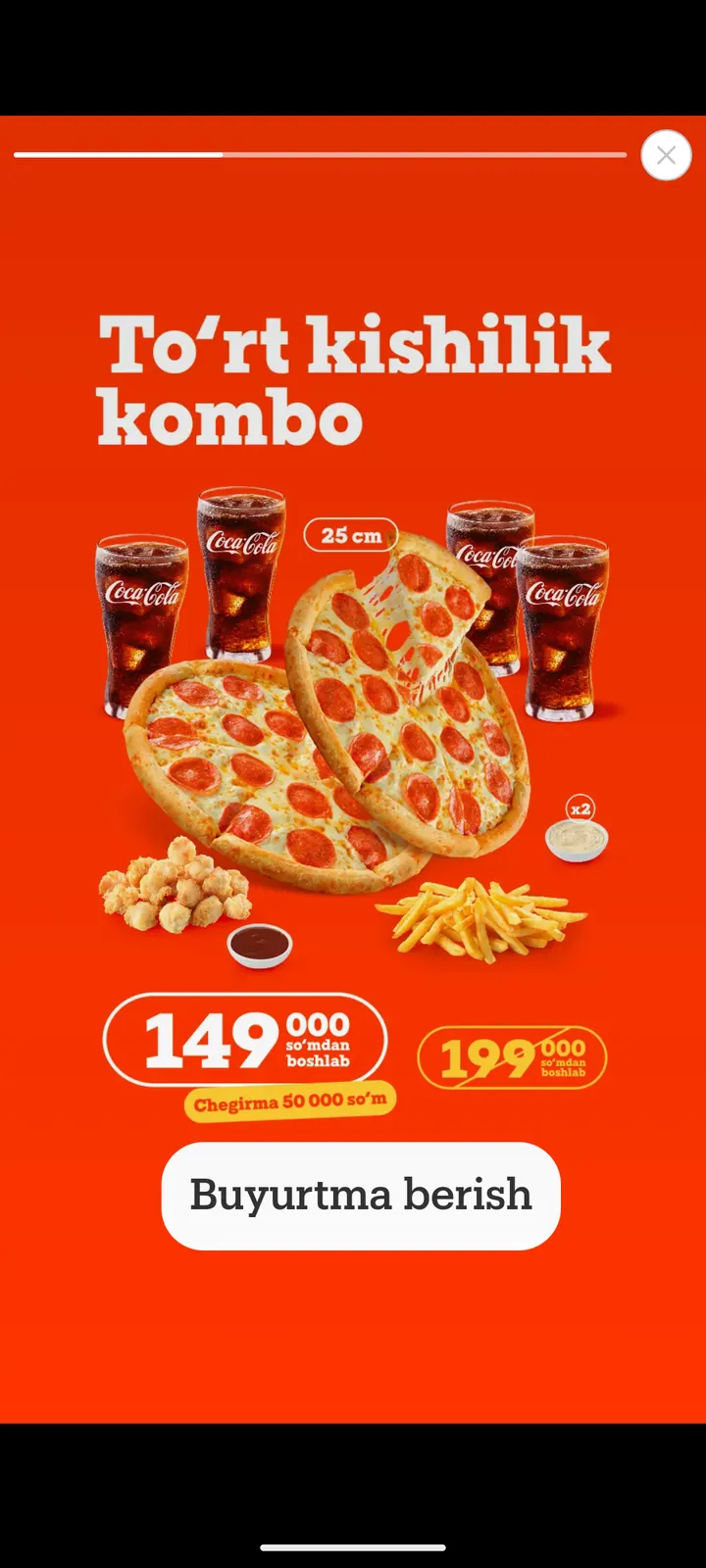 Bellissimo Pizza — Promo
