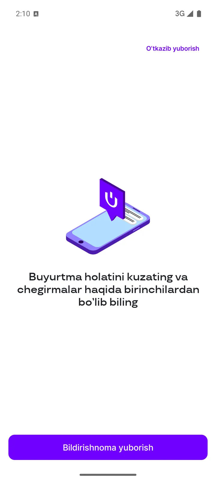 Uzum Market — Onboarding