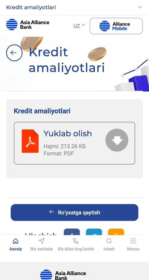 Asia Alliance Bank — Boshqa