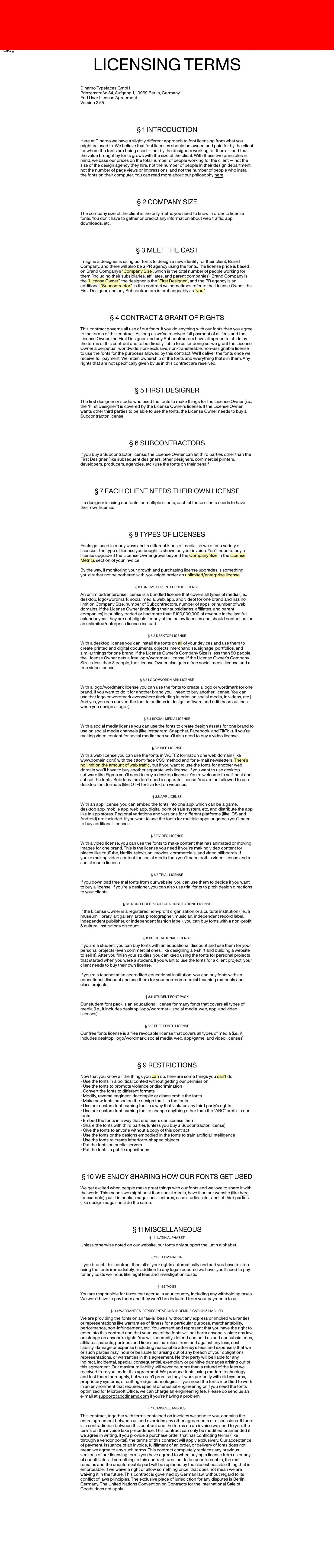 abcdinamo.com — Legal