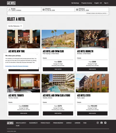 acehotel.com — Promo