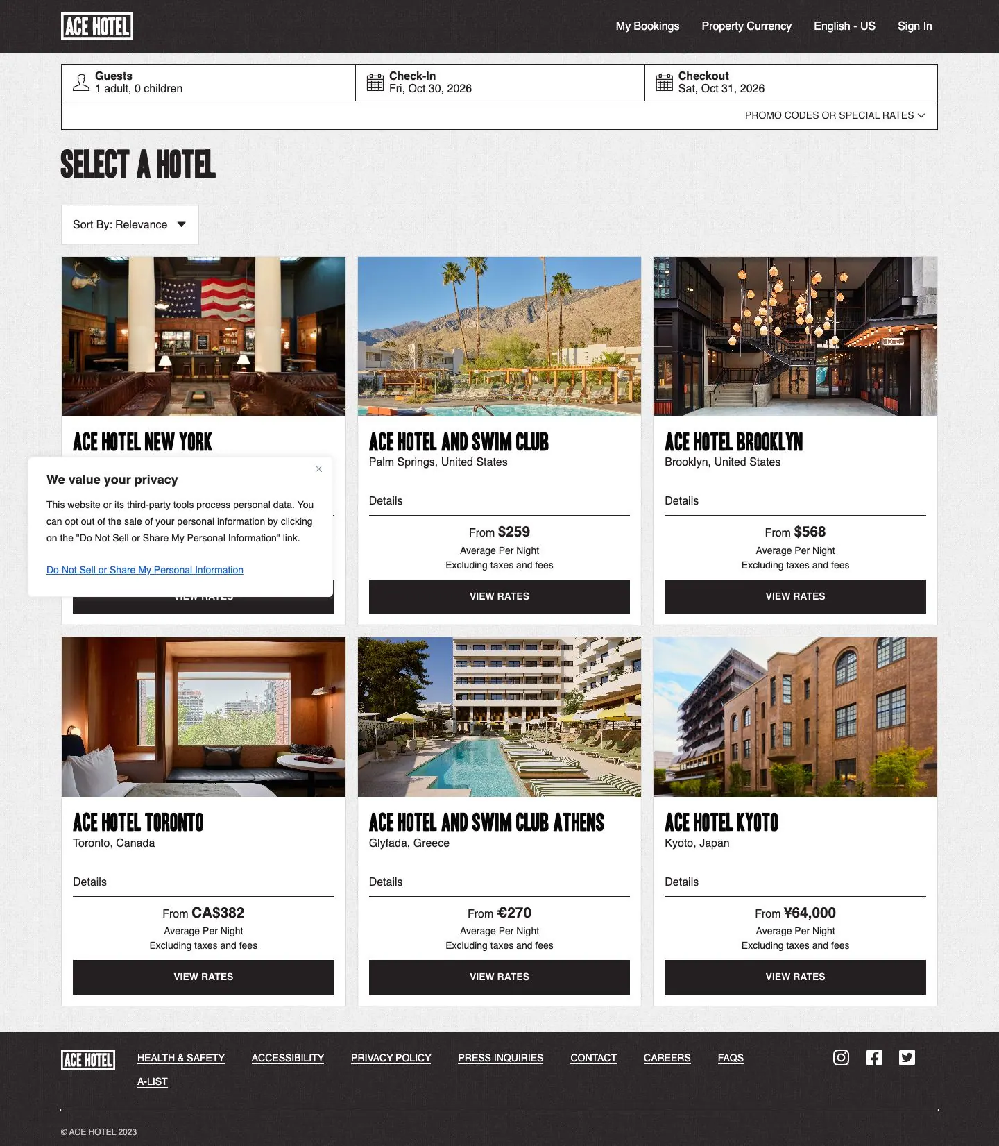 acehotel.com — Promo