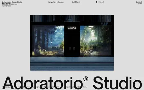 Adoratorio Studio — Landing page