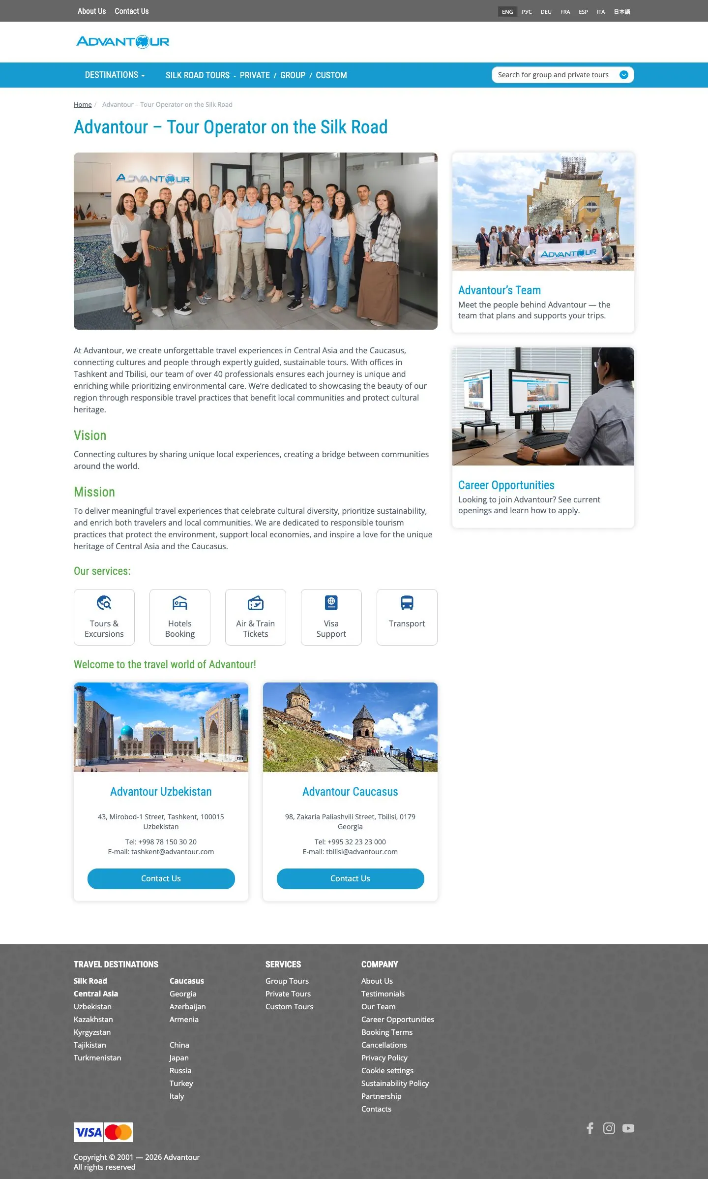Advantour — Biz haqimizda