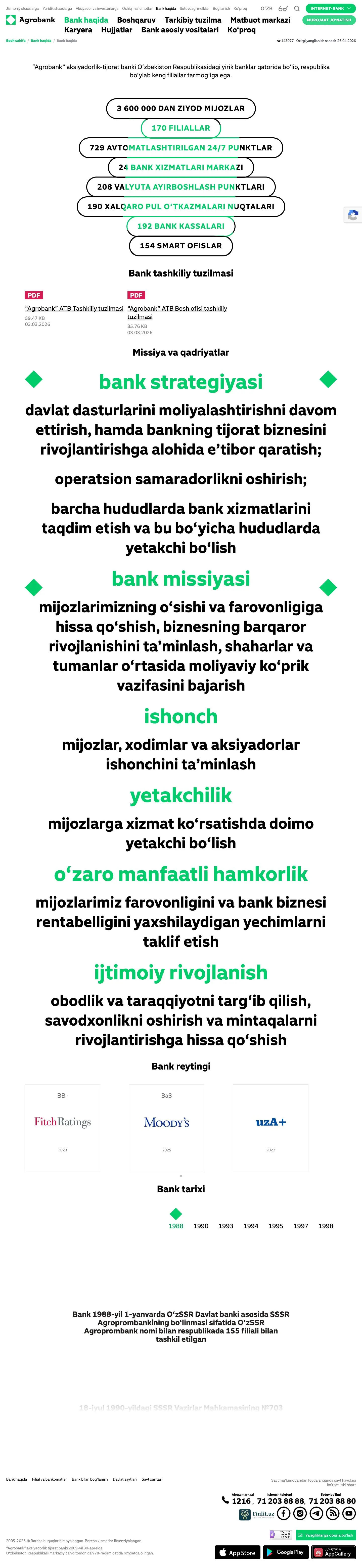 Agrobank — About