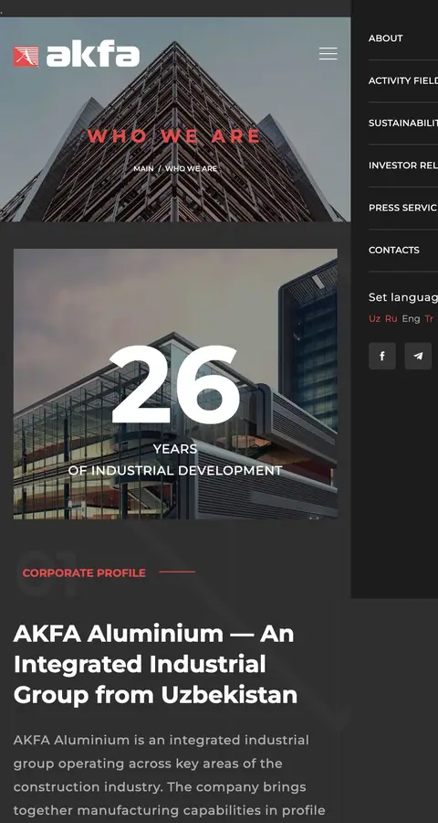 Akfa — Biz haqimizda