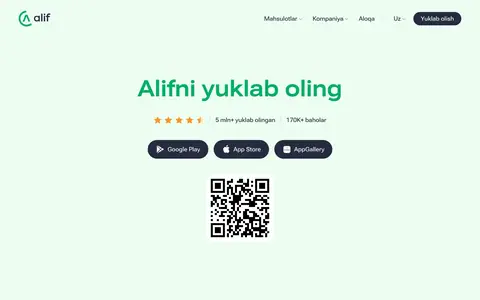 Landing sahifa