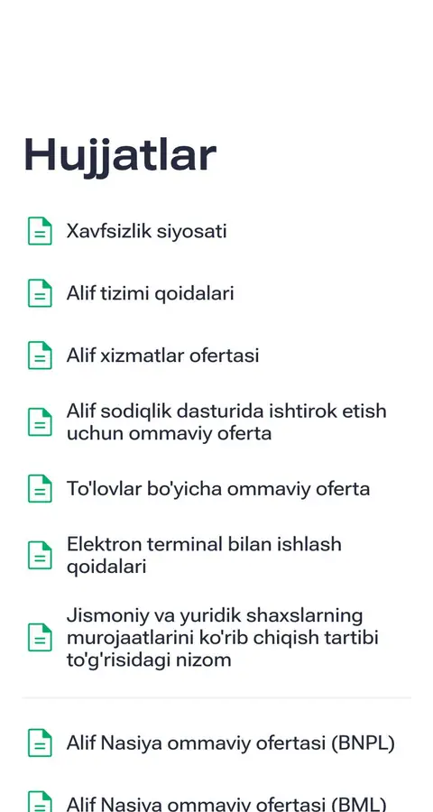 Alif — Huquqiy
