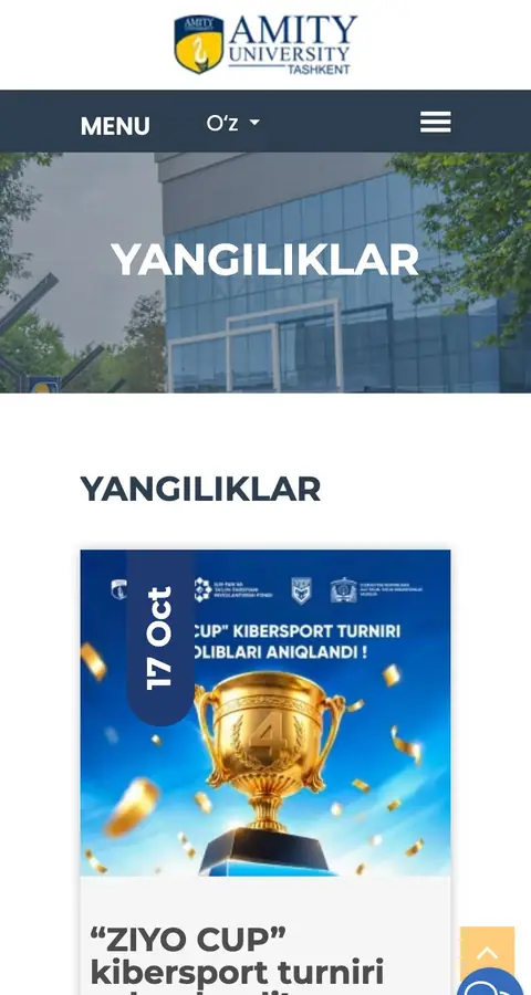 Amity University Tashkent — Yangiliklar va blog