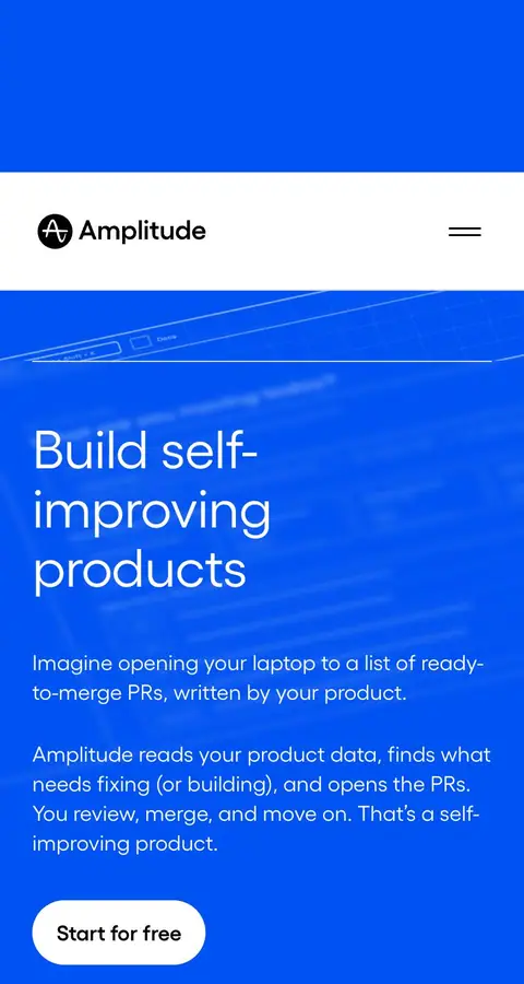 Amplitude — Mahsulot