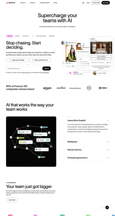 Landing page