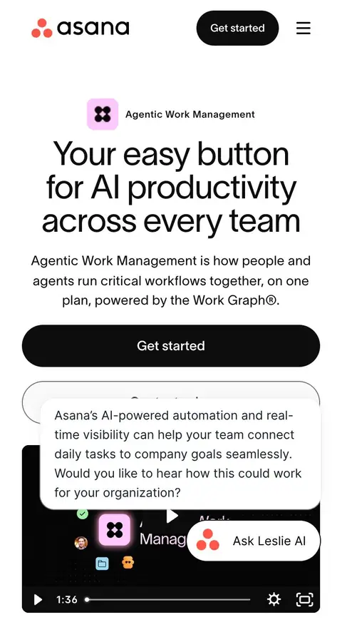 Landing page