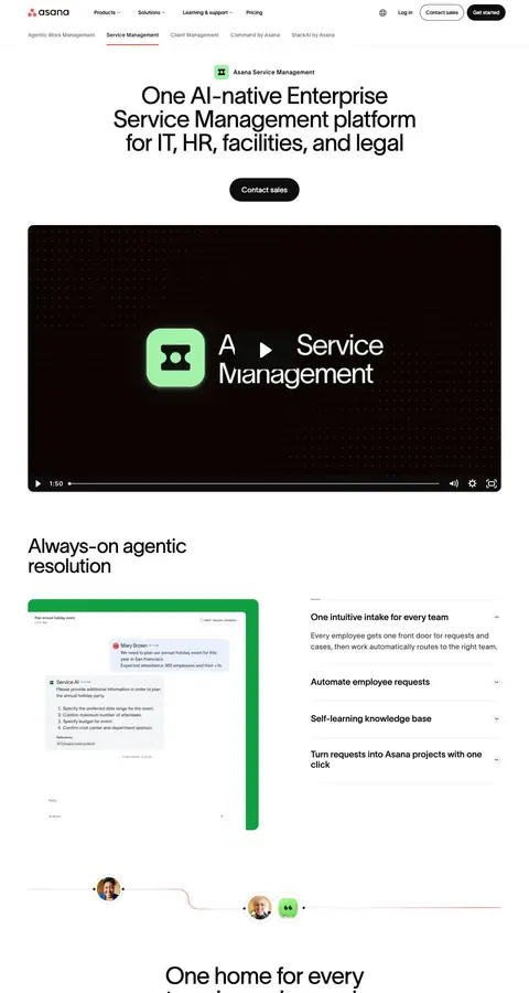Landing page