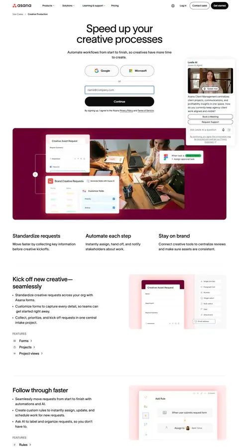 Landing page