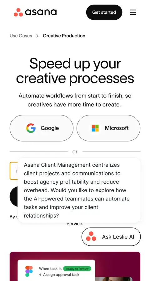 Landing page
