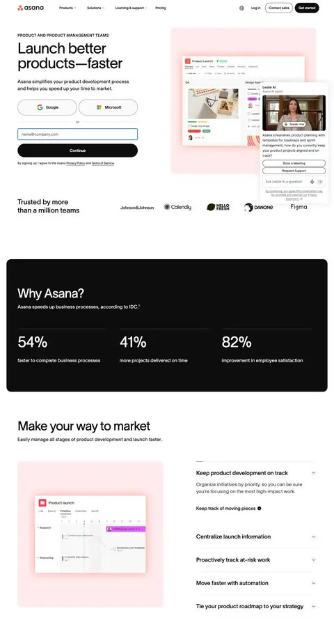 Landing page