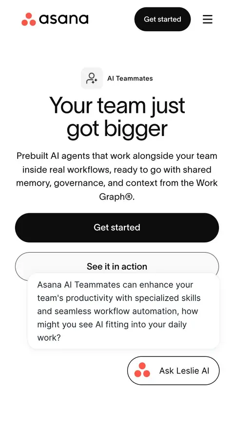 Landing page