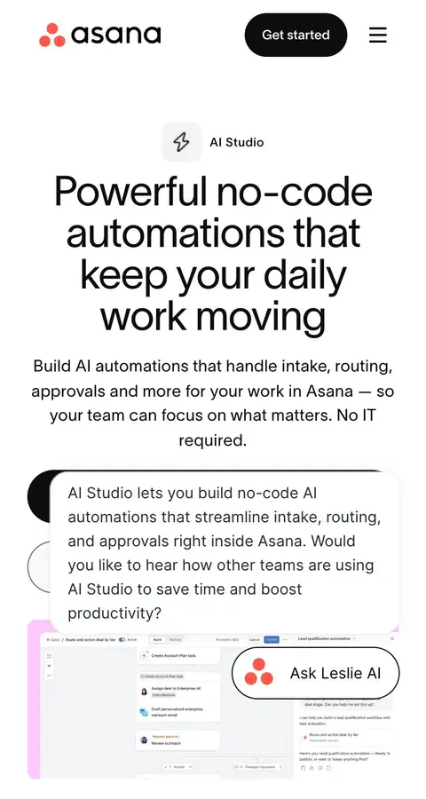 Landing page