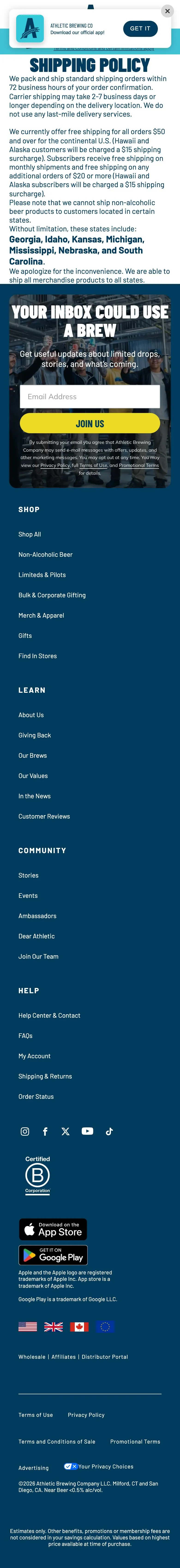 athleticbrewing.com — About