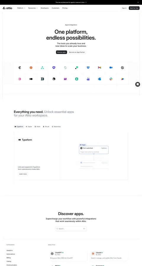 Attio — Katalog