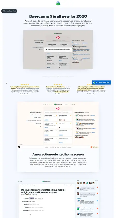 Basecamp — Boshqa