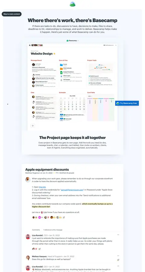 Basecamp — Boshqa