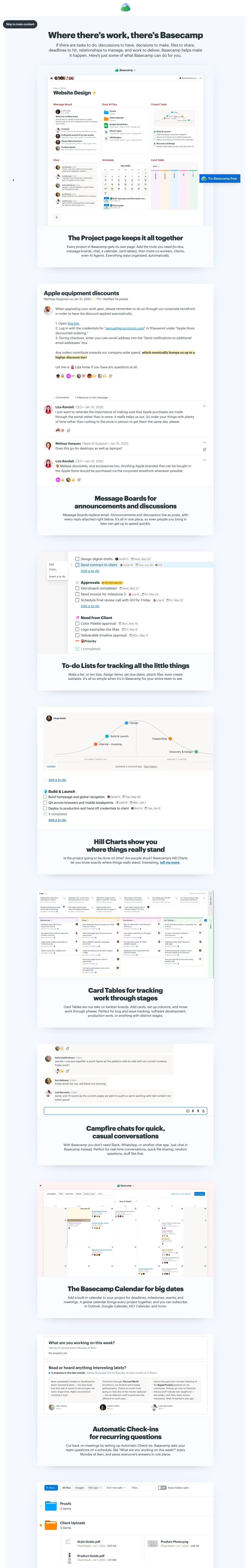 Basecamp — Boshqa