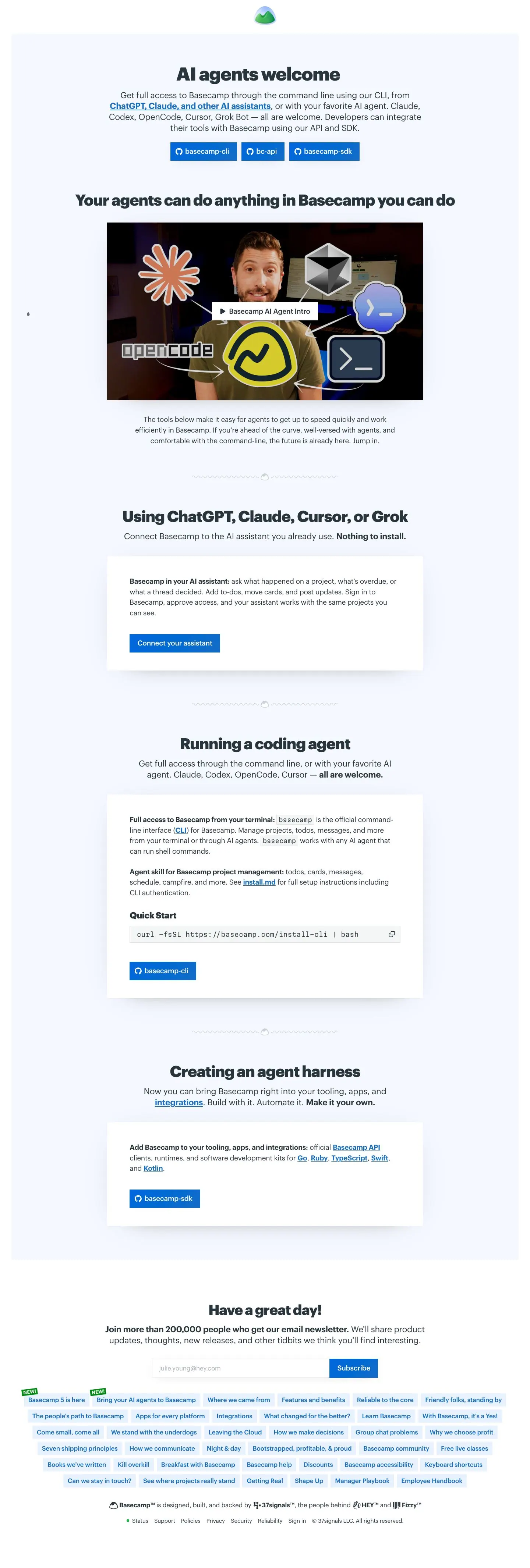 Basecamp — Boshqa