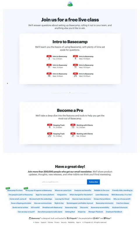 Basecamp — Boshqa