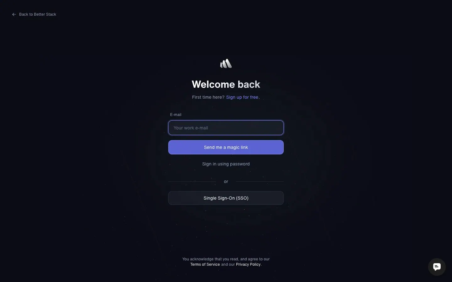 Better Stack — Login
