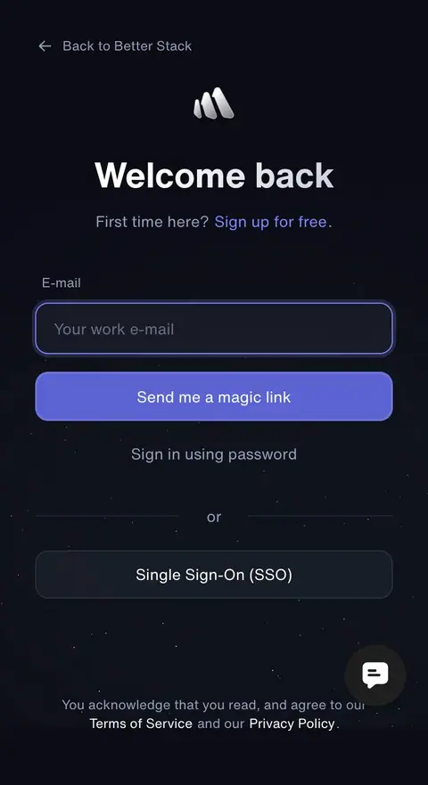 Better Stack — Login