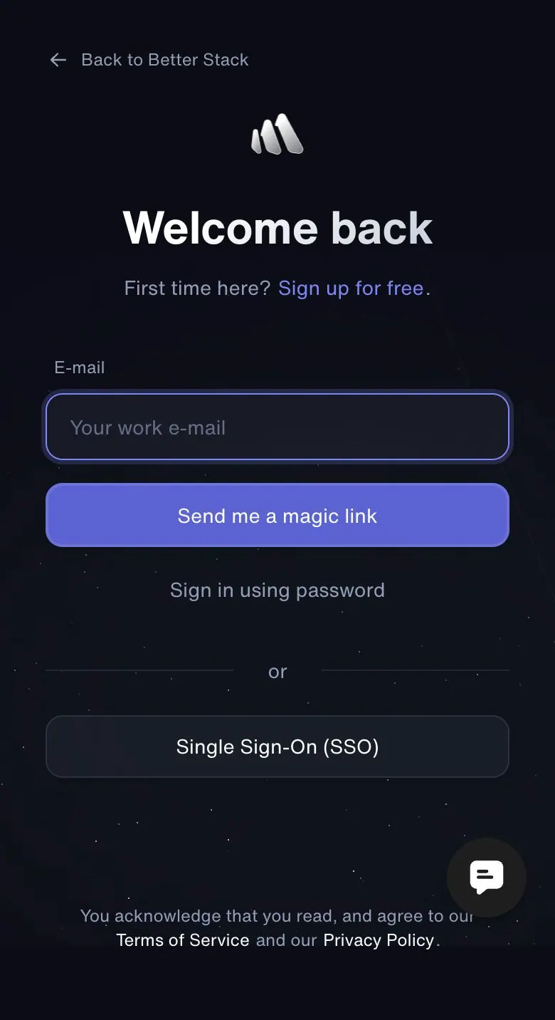 Better Stack — Login
