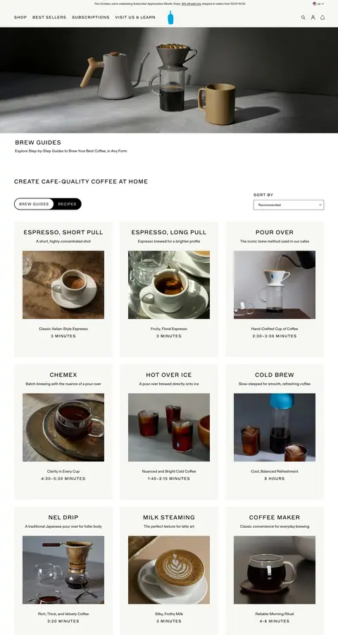 bluebottlecoffee.com — Boshqa