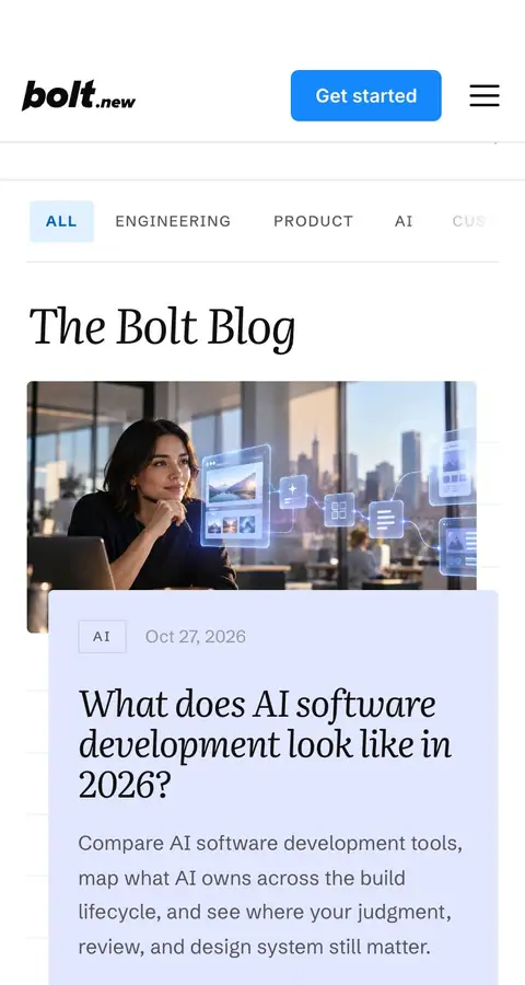 Bolt — Yangiliklar va blog