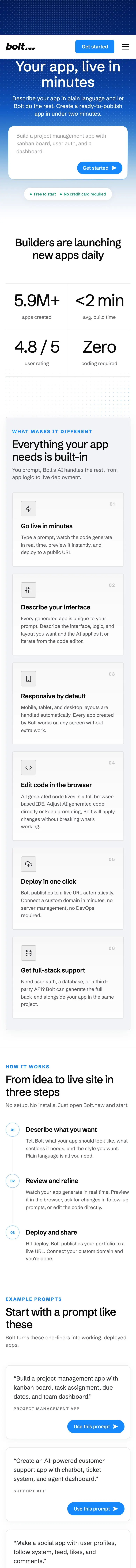 Bolt — Boshqa