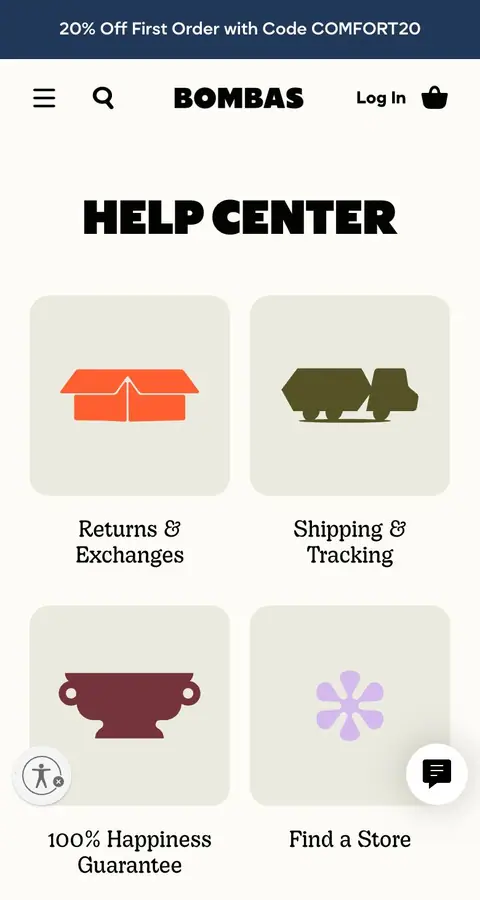 bombas.com — Yordam va FAQ