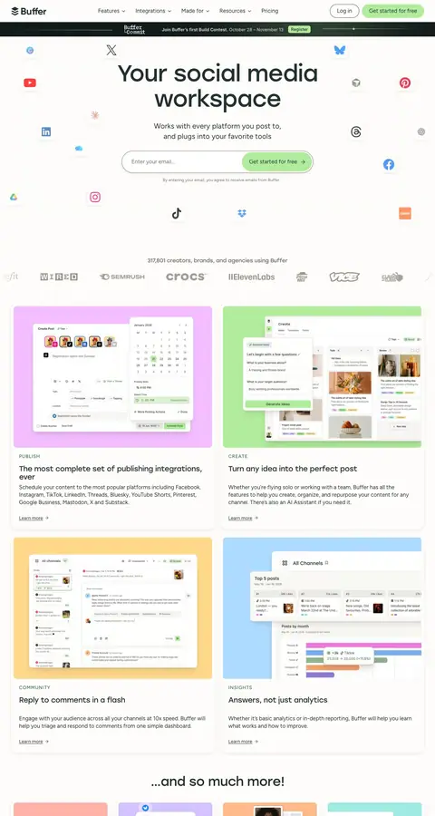 Landing page