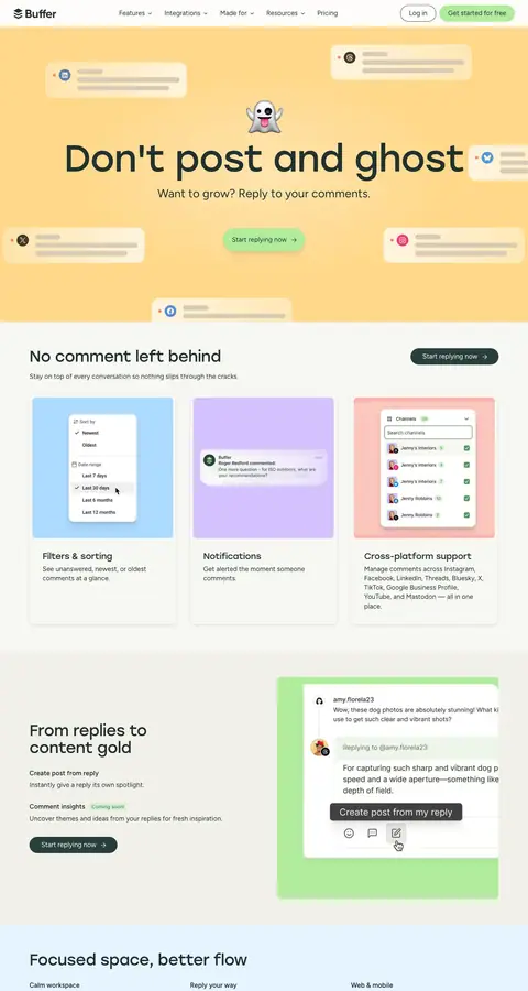 Landing page