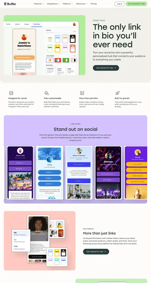 Landing page