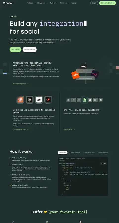 Landing page