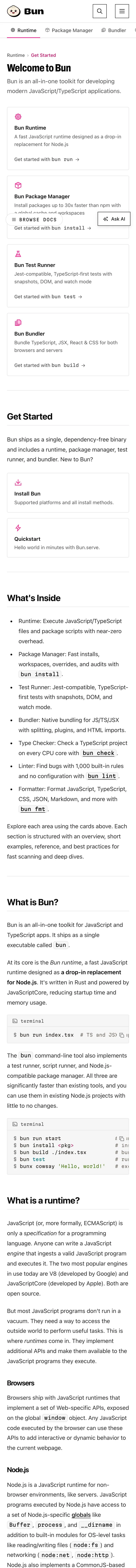 Bun — Help & FAQ