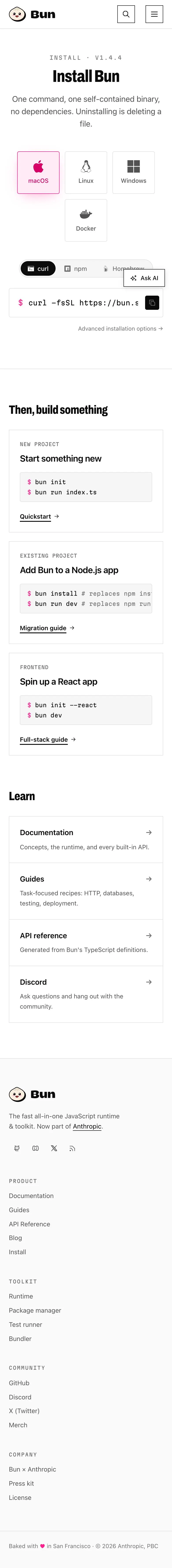 Bun — Other