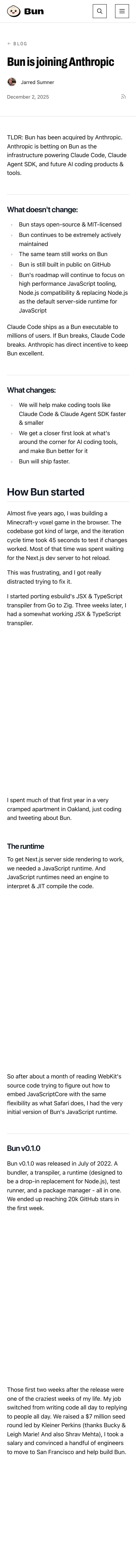 Bun — Article