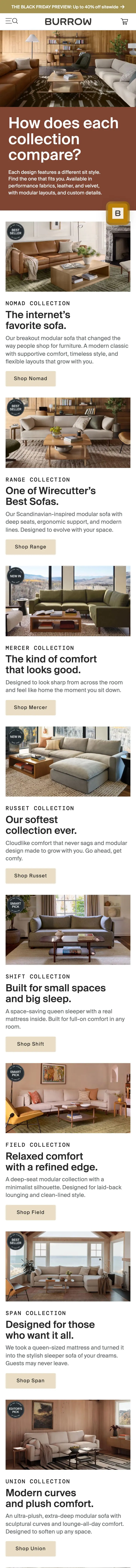 burrow.com — Katalog