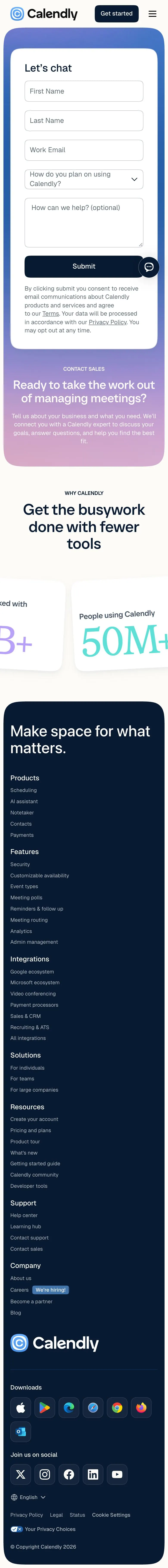 Calendly — Contact